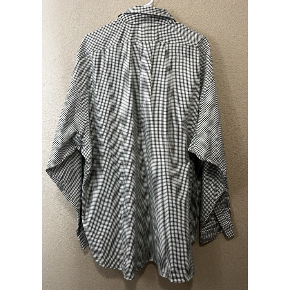 Ralph Lauren Blake XXL Long Sleeve Green Tan Check Button Down Shirt Oxford - Picture 4 of 5